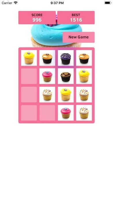 Изображение игры: 2048 Cupcake