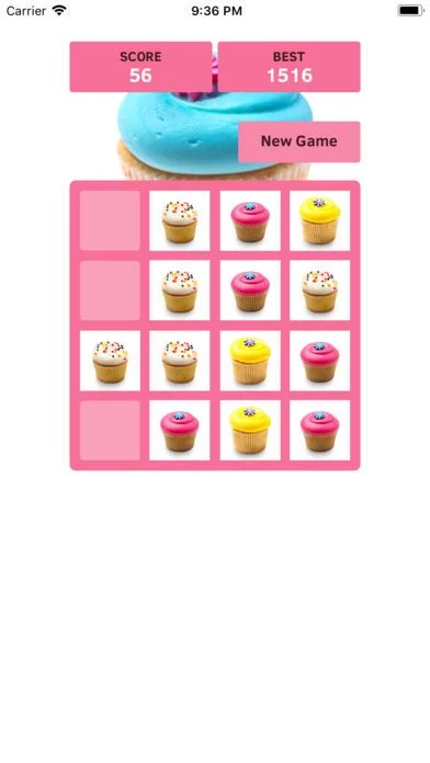 Изображение игры: 2048 Cupcake