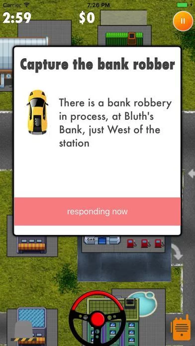 Изображение игры: 2D Police Pursuit
