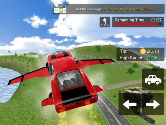 Изображение игры: Flying Car Transport Simulator