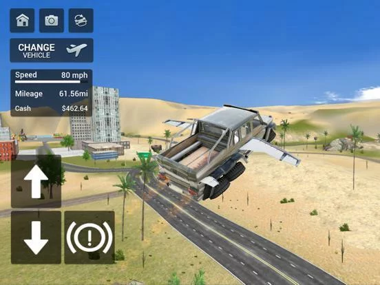 Изображение игры: Flying Car Transport Simulator