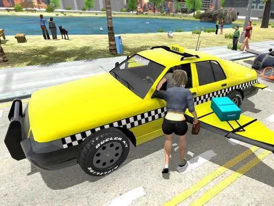 Изображение игры: Flying Car Transport Simulator