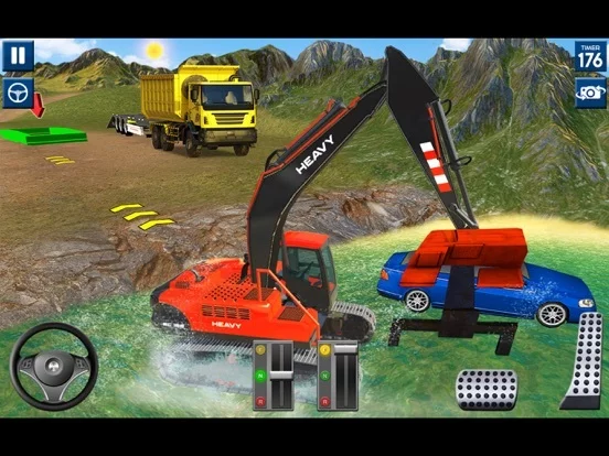 Изображение игры: Construction Excavator Game 3d