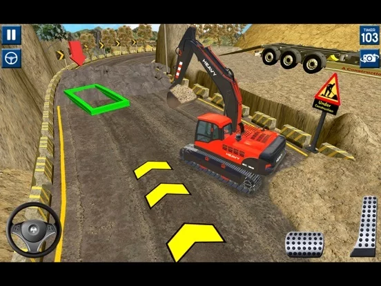 Изображение игры: Construction Excavator Game 3d