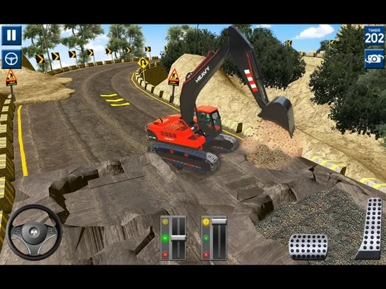 Изображение игры: Construction Excavator Game 3d