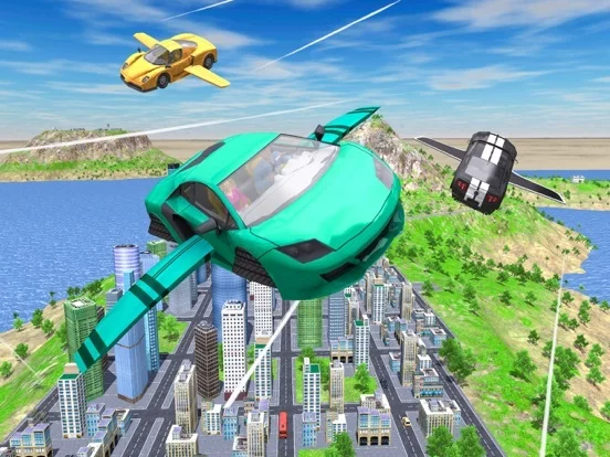 Изображение игры: Flying Car Extreme Simulator