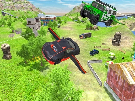 Изображение игры: Flying Car Extreme Simulator