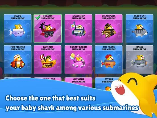 Изображение игры: Baby Shark Run Away