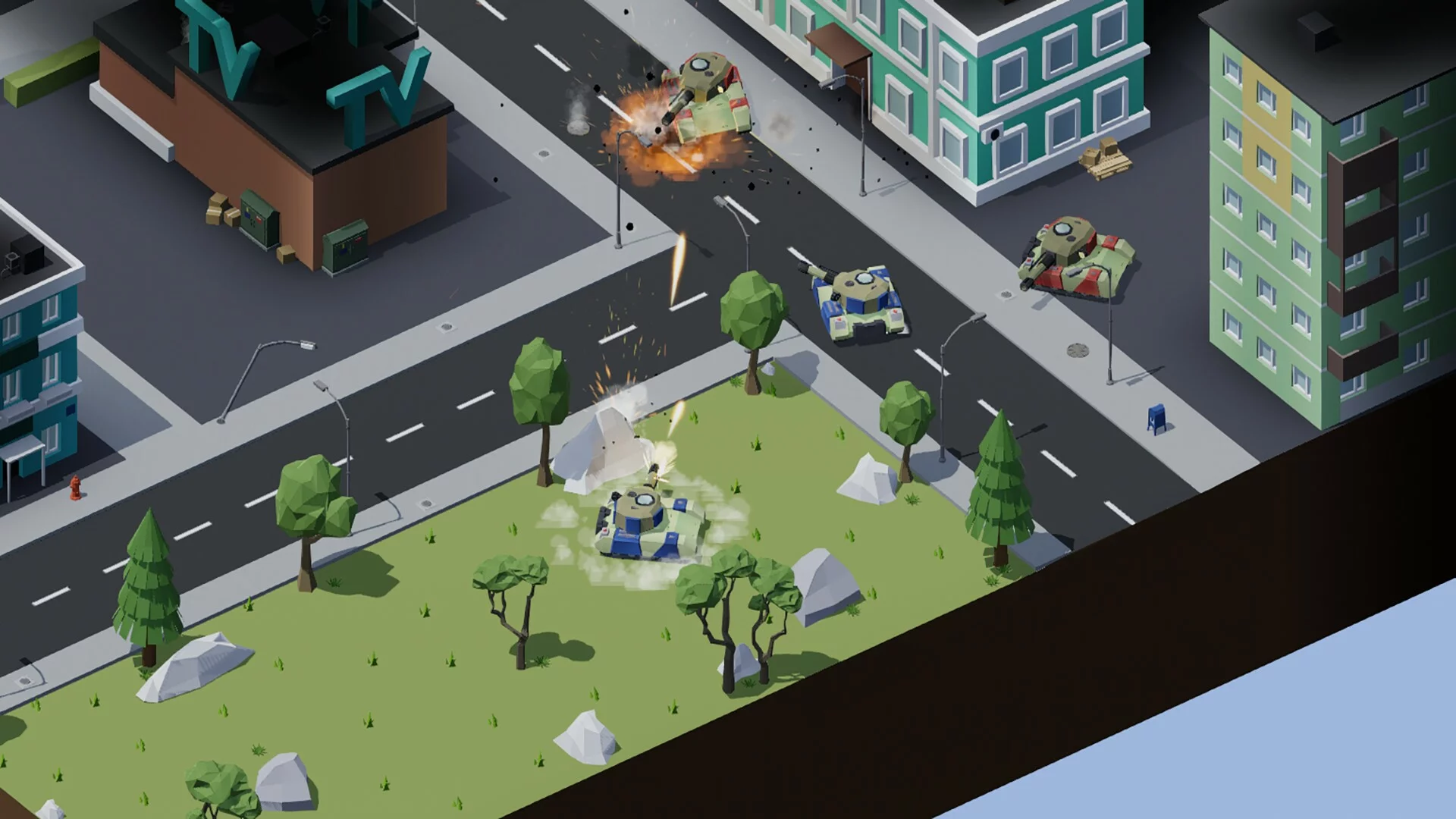 Изображение игры: Tank Rampage