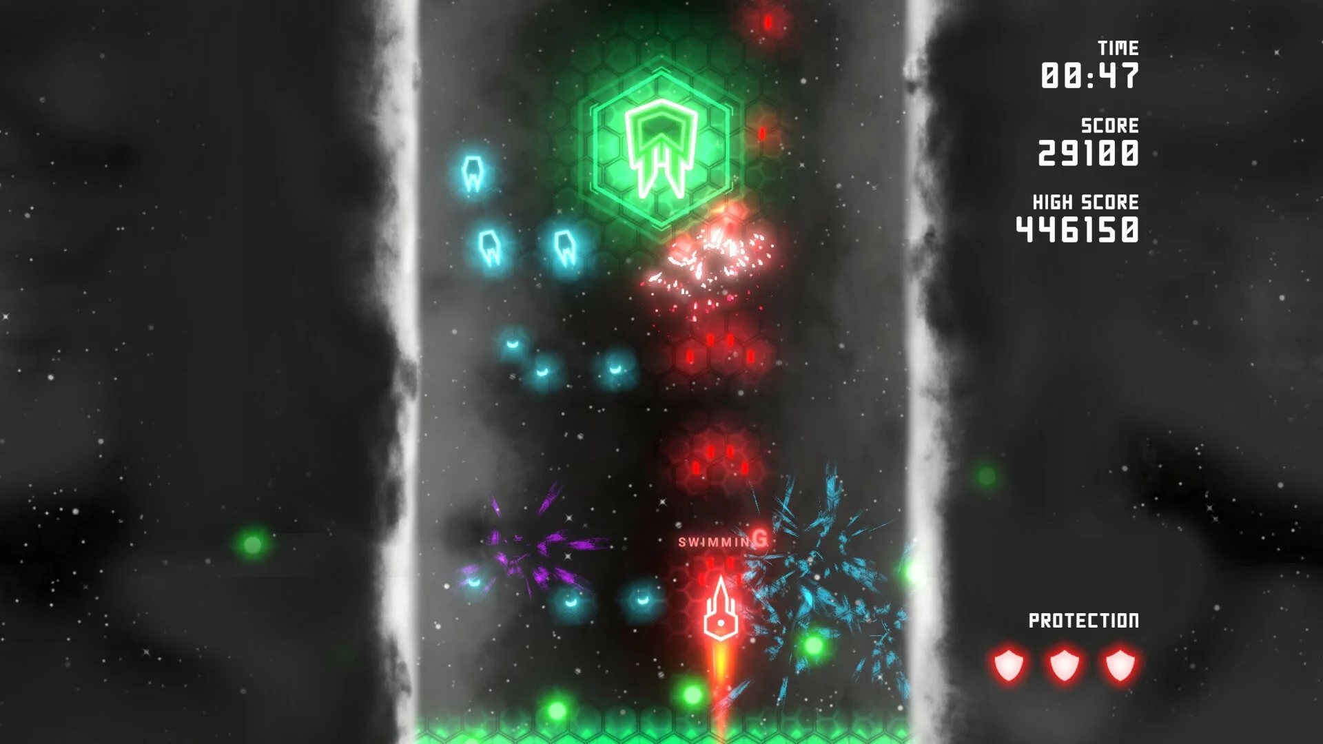 Изображение игры: Neon Ships: The Type'em Up Shooter