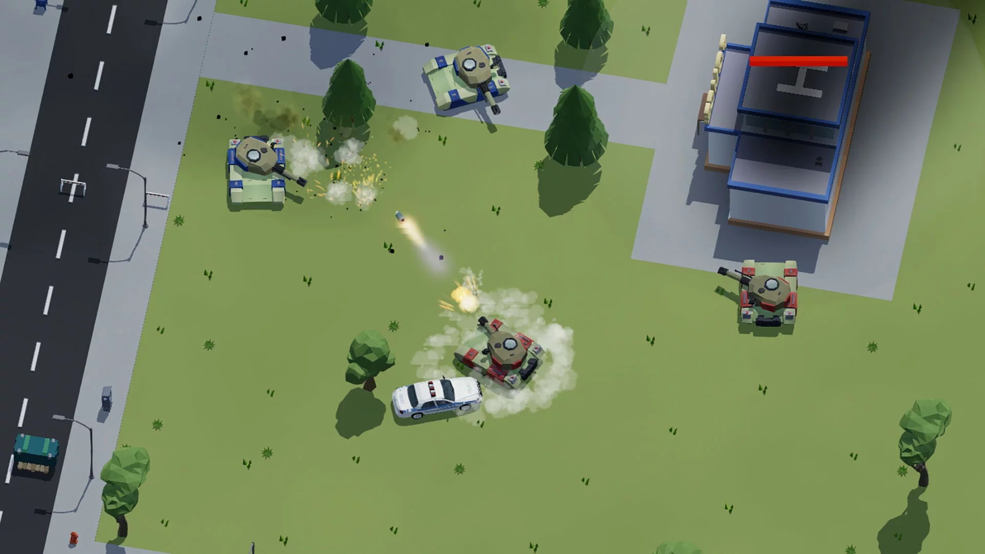Изображение игры: Tank Rampage