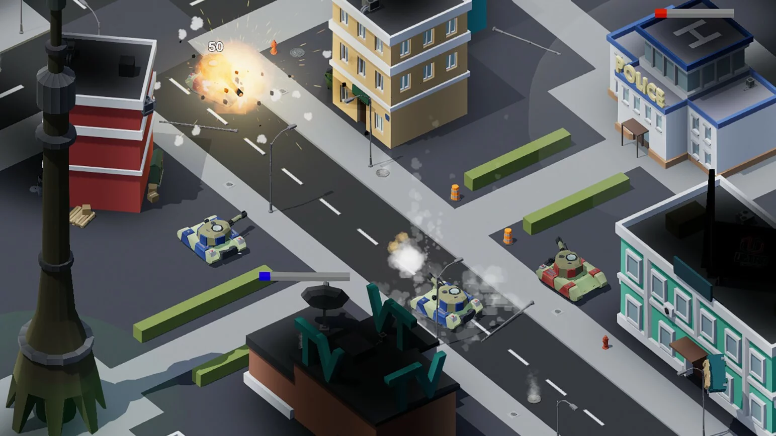 Изображение игры: Tank Rampage