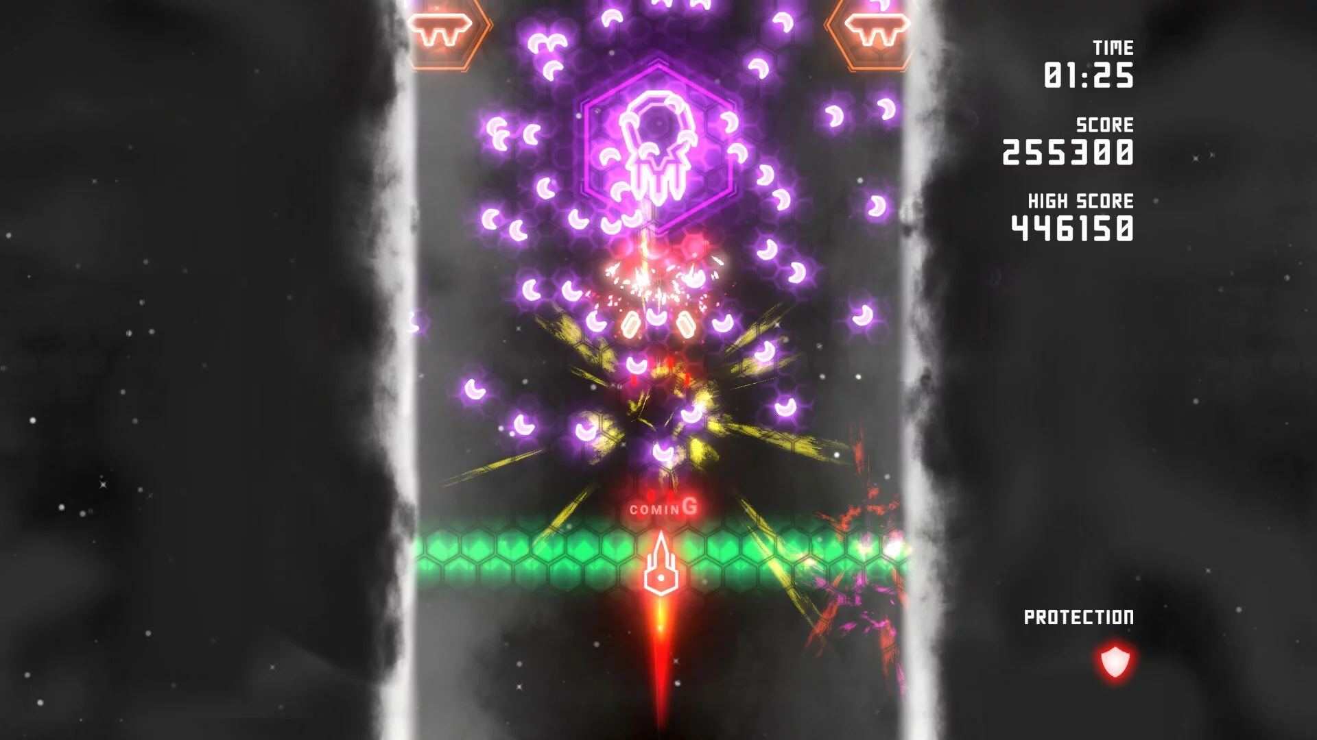 Изображение игры: Neon Ships: The Type'em Up Shooter