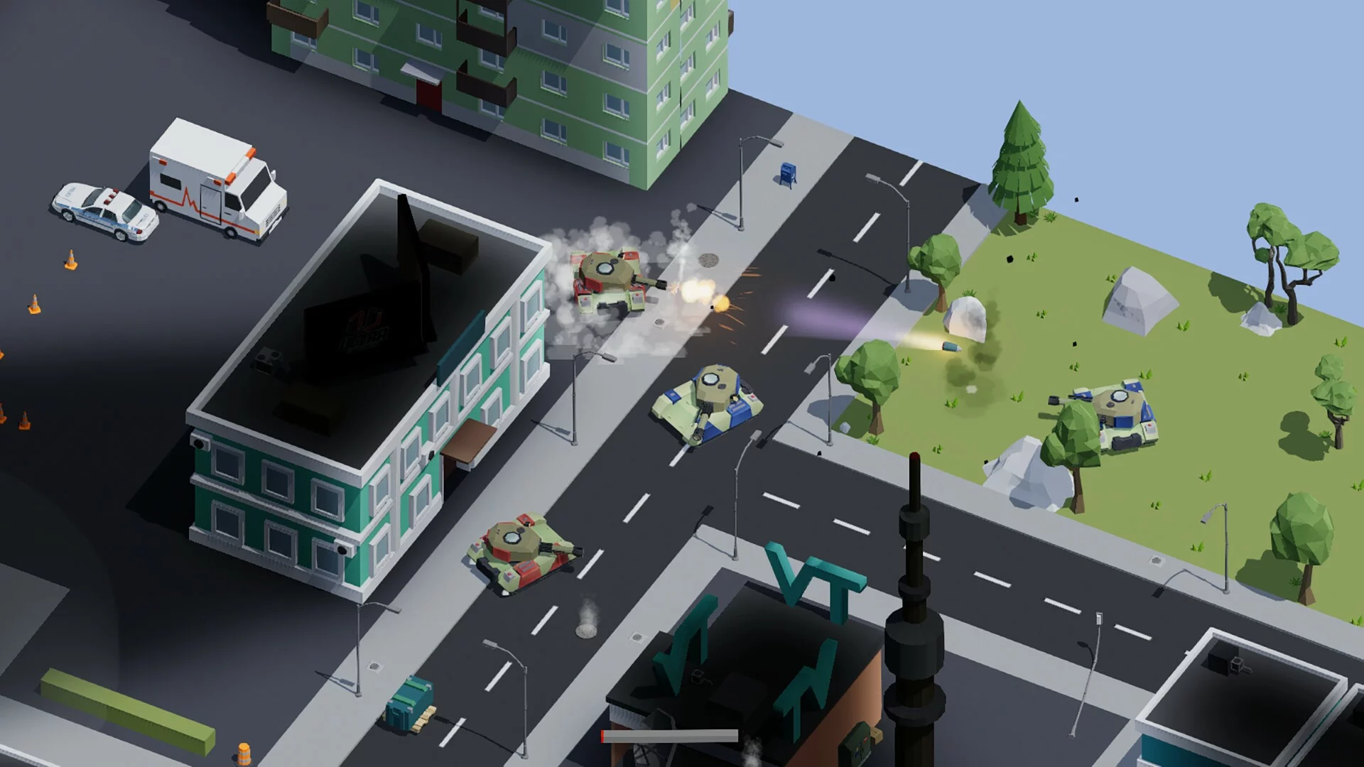 Изображение игры: Tank Rampage