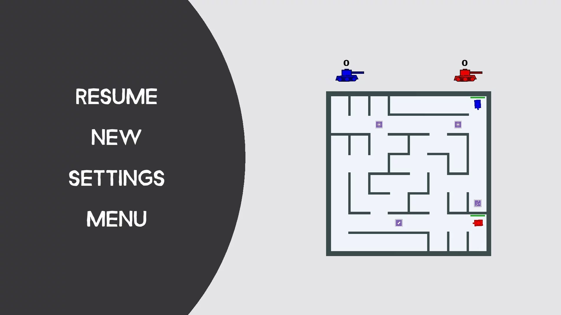 Изображение игры: Tanks in Labyrinth