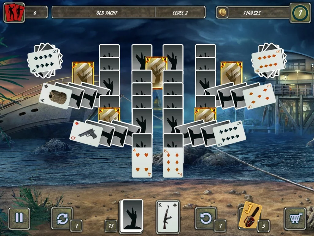Изображение игры: Dangerous Solitaire. Zombie Fever
