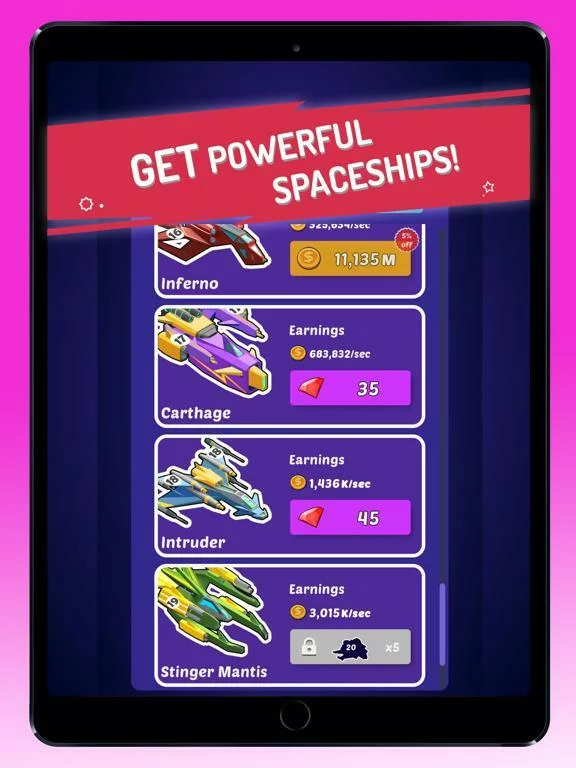 Изображение игры: Merge Spaceships - Idle Game