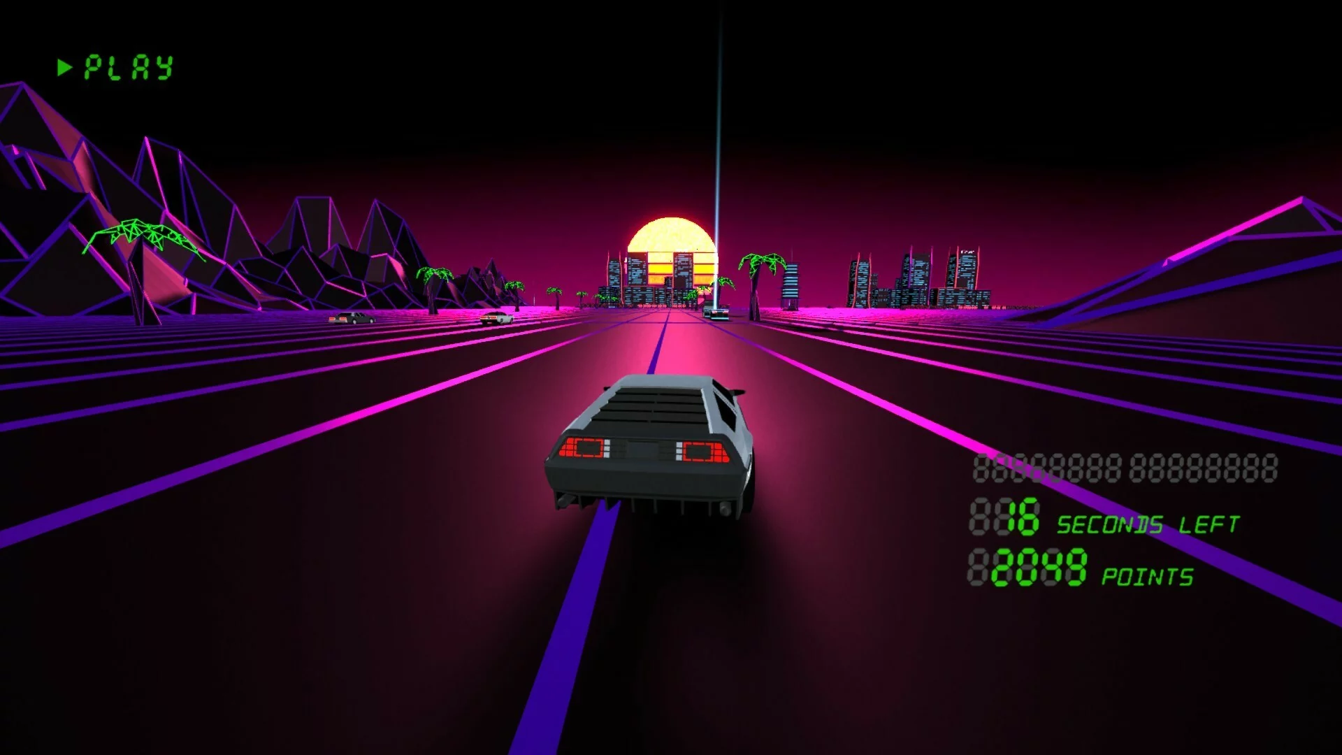 Изображение игры: Retrowave Drive