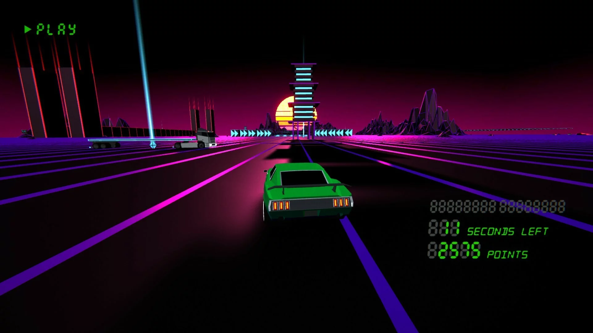 Изображение игры: Retrowave Drive