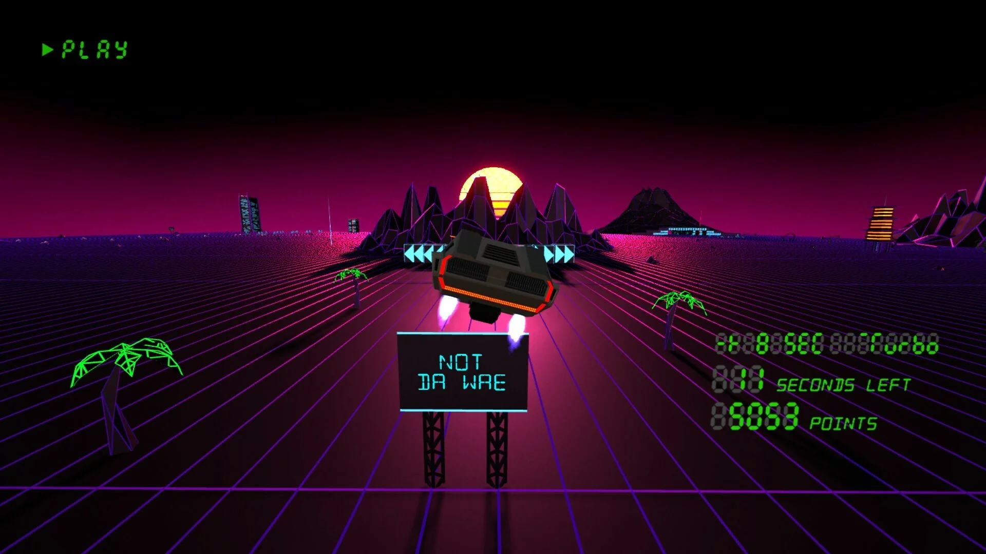 Изображение игры: Retrowave Drive