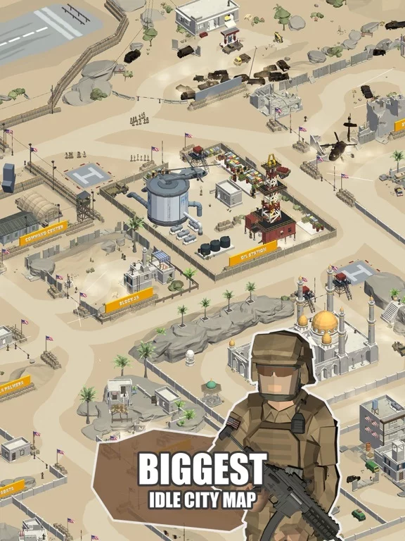 Изображение игры: Idle Warzone 3d: Military Game