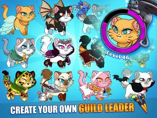 Изображение игры: Castle Cats - Idle Hero RPG