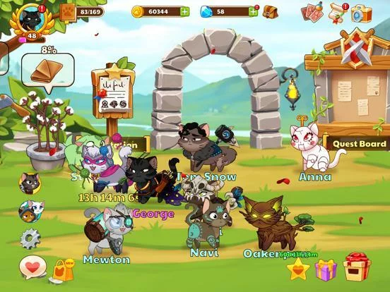 Изображение игры: Castle Cats - Idle Hero RPG