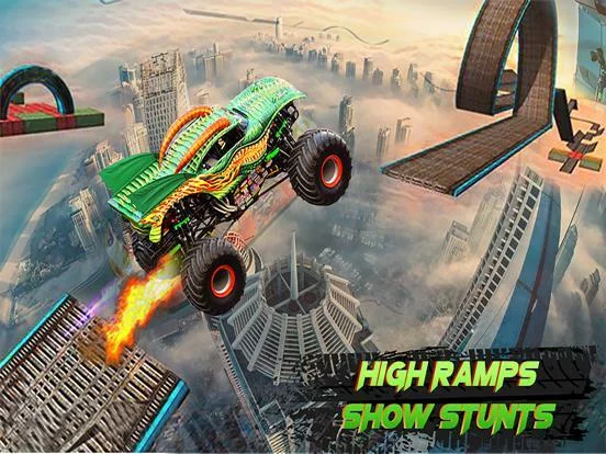 Изображение игры: Monster Truck Stunt Racing mtd