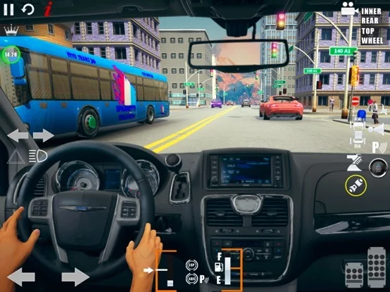 Изображение игры: Car Racer: City Driving School