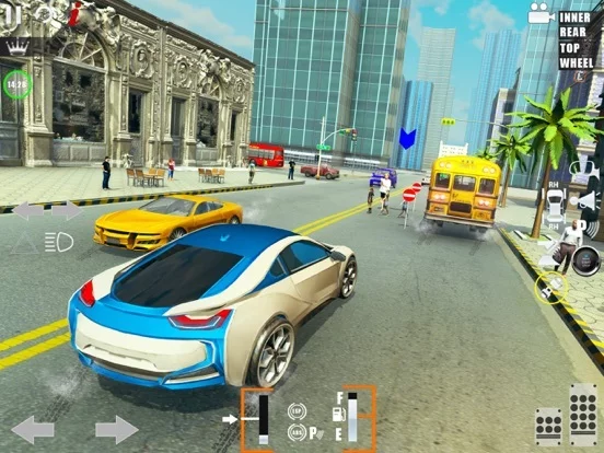 Изображение игры: Car Racer: City Driving School