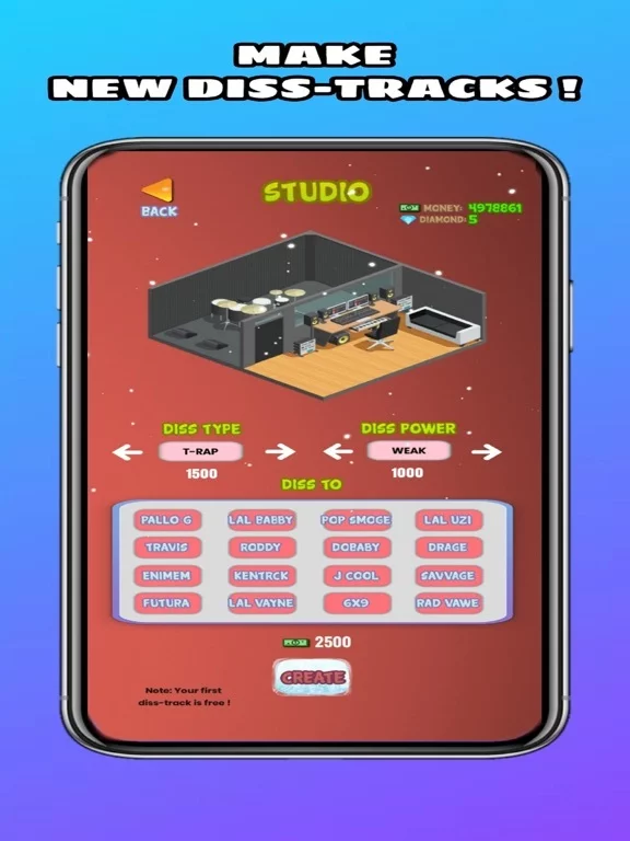 Изображение игры: Idle Rap Tycoon: Hiphop Game