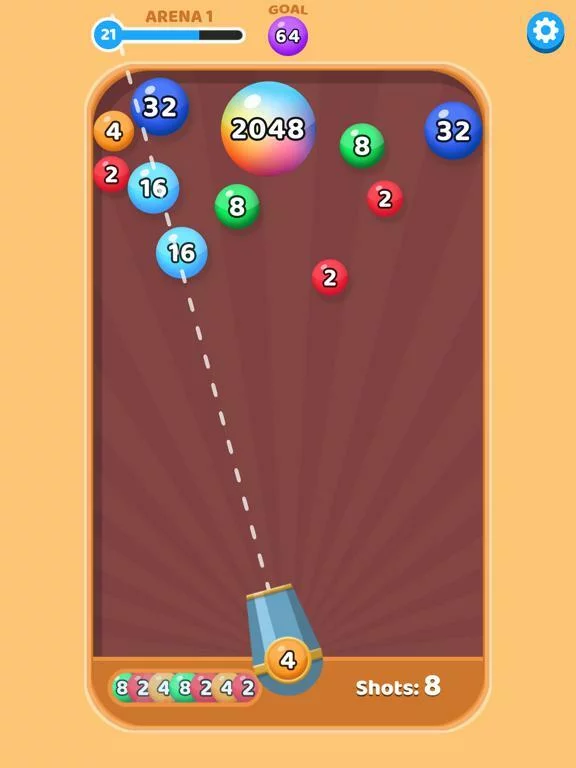 Изображение игры: Bubble 2048