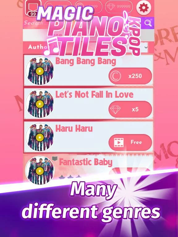 Изображение игры: Magic Piano Tile KPOP
