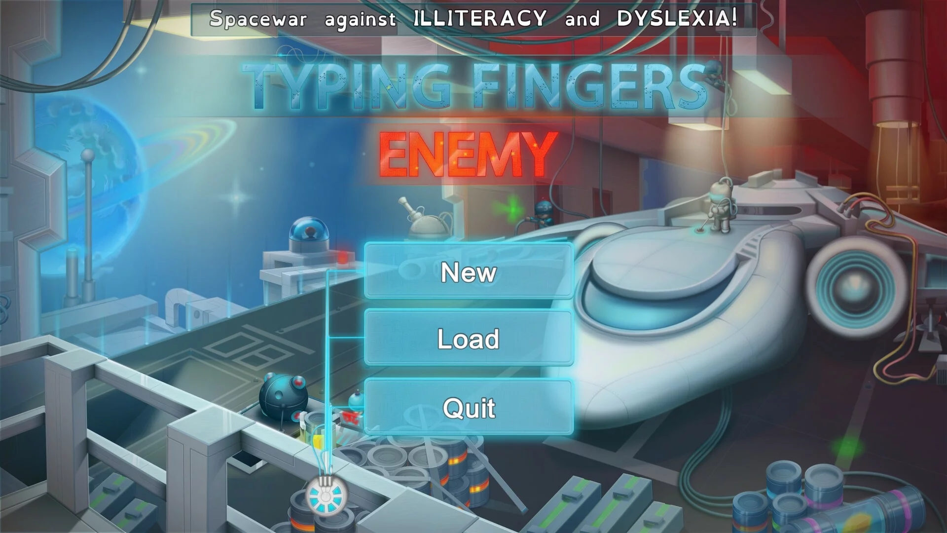 Изображение игры: Typing Fingers - Enemy