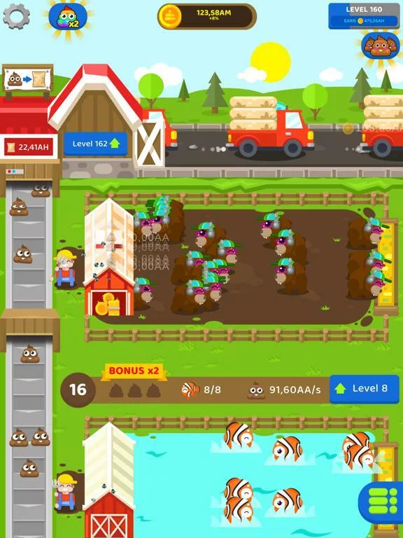 Изображение игры: Fertilizer Farm: Idle Tycoon