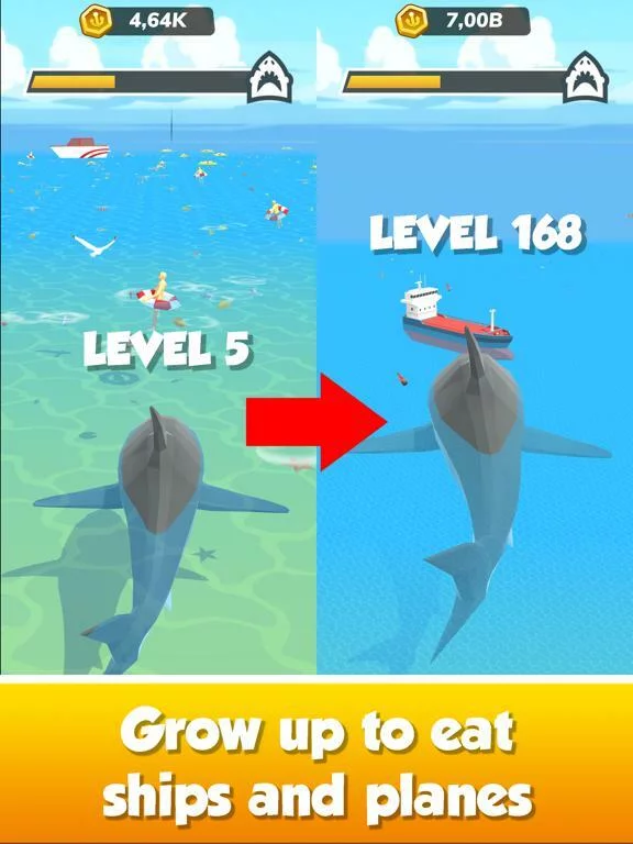 Изображение игры: Idle Shark World - Tycoon Game