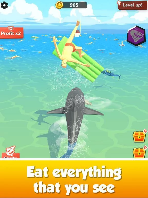 Изображение игры: Idle Shark World - Tycoon Game