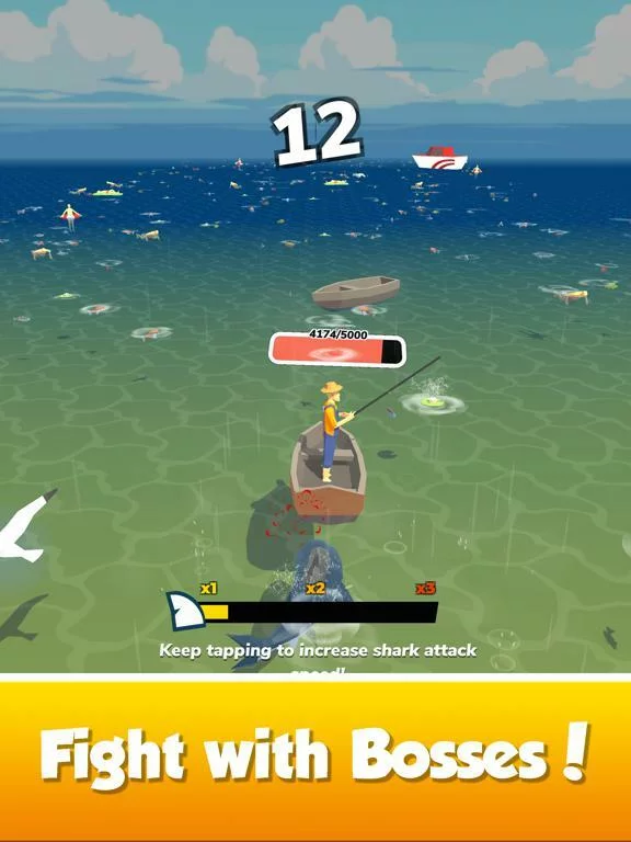 Изображение игры: Idle Shark World - Tycoon Game