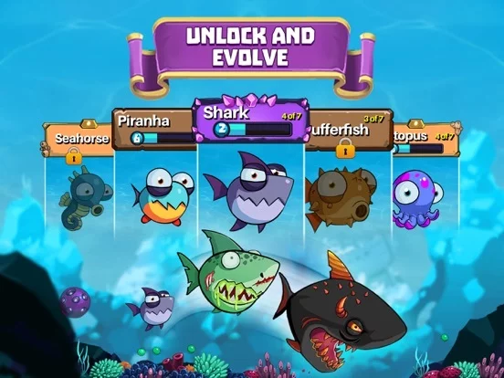 Изображение игры: EatMe.io: Hungry Fish Attack!