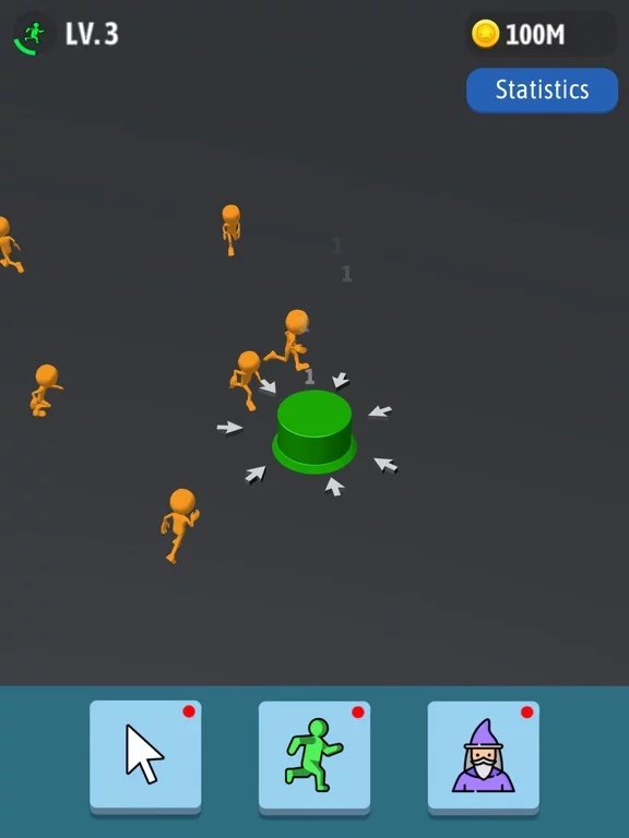 Изображение игры: Idle Green Button