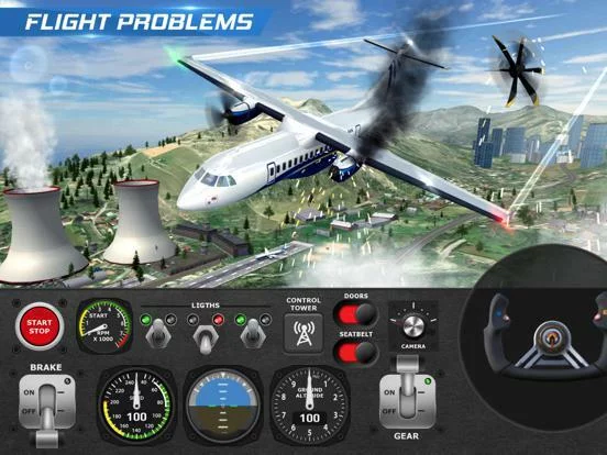 Изображение игры: AFPS Airplane Flight Pilot Sim