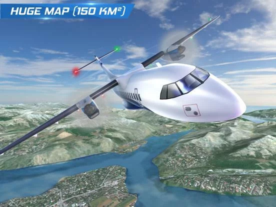 Изображение игры: AFPS Airplane Flight Pilot Sim