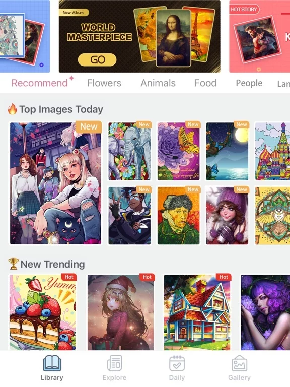 Изображение игры: Coloring Book: Paint by number