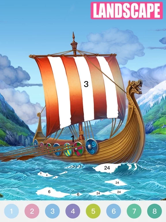 Изображение игры: Coloring Book: Paint by number