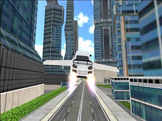Изображение игры: Fly-ing Sports Car Sim-ulator 3D