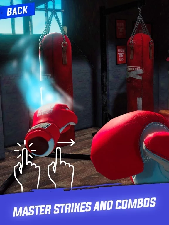 Изображение игры: Glowing Gloves: AR Boxing Game