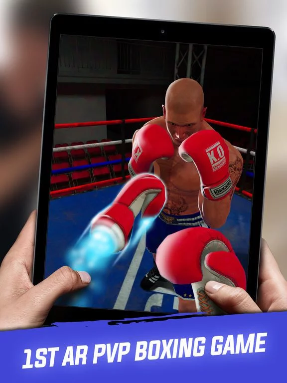 Изображение игры: Glowing Gloves: AR Boxing Game