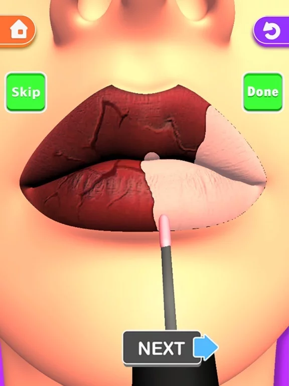Изображение игры: Lips Done! Satisfying Lip Art