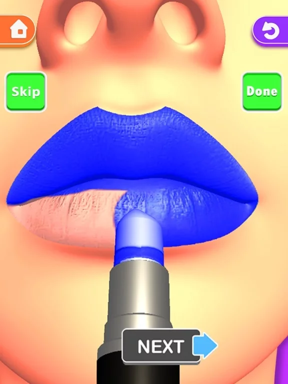 Изображение игры: Lips Done! Satisfying Lip Art