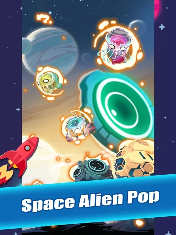 Изображение игры: Space Alien Pop